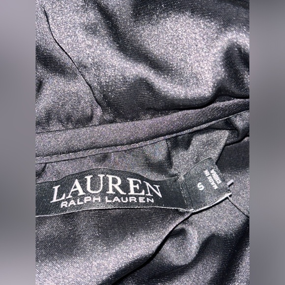 Lauren Ralph Lauren Velvet Black Label Hood Midi Dress Preppy Whimsgoth S NEW - Picture 3 of 11